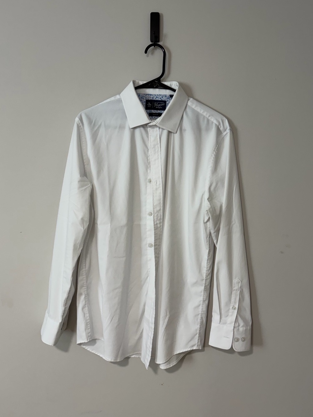 Original Penguin Men's White Dress Shirt - Tailored Button-Down